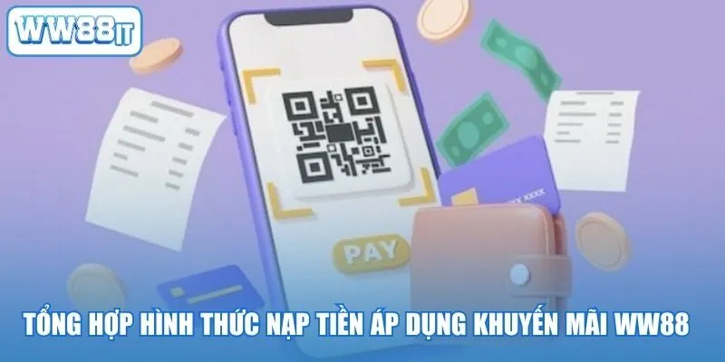 Tổng hợp hình thức nạp tiền áp dụng khuyến mãi WW88